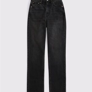 Abercrombie & Fitch Dark Gray ultra high rise 90s straight